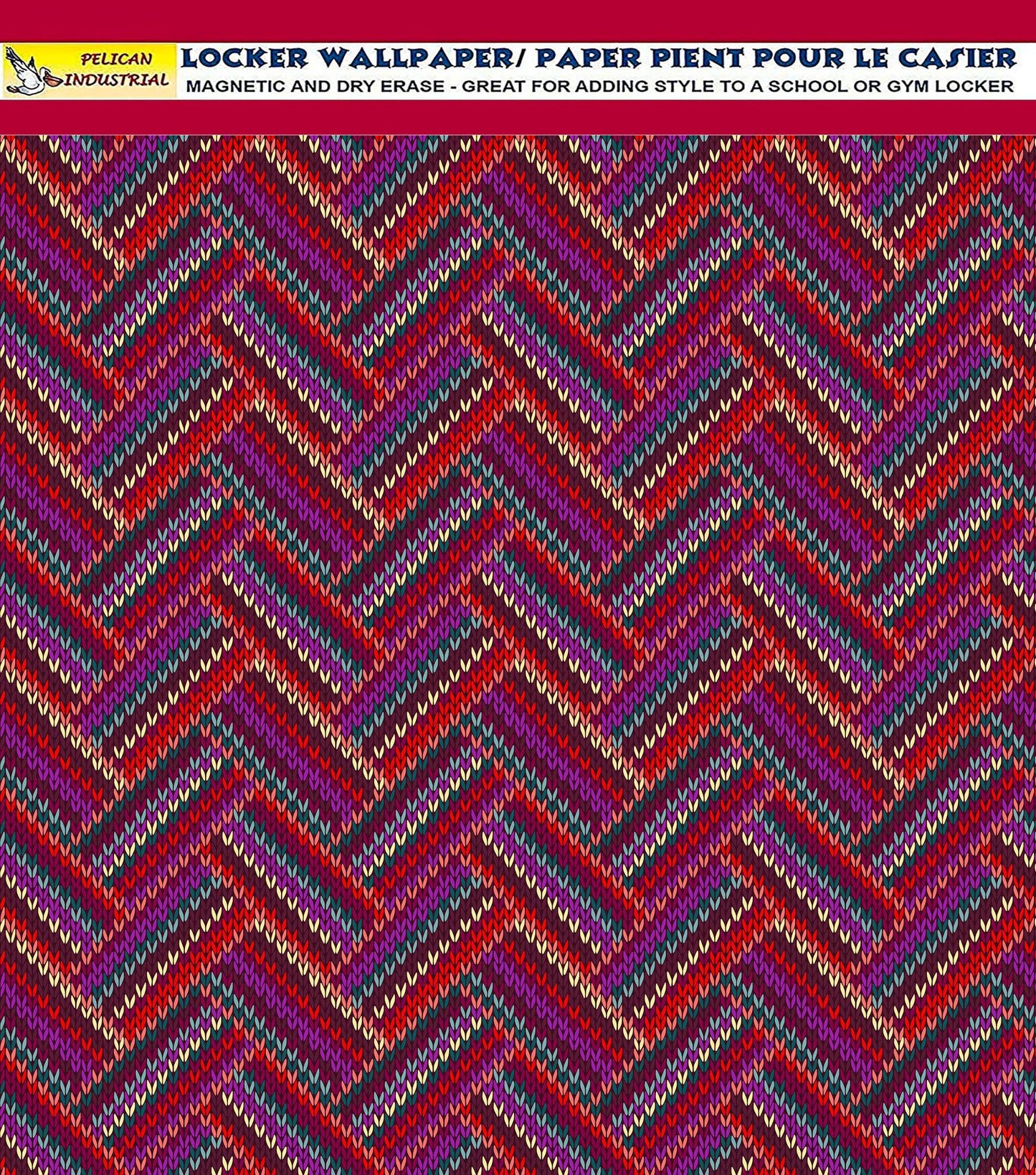 Deluxe School Locker Magnetic Wallpaper - Pack of 3 Sheets - Geometric (vg 020)