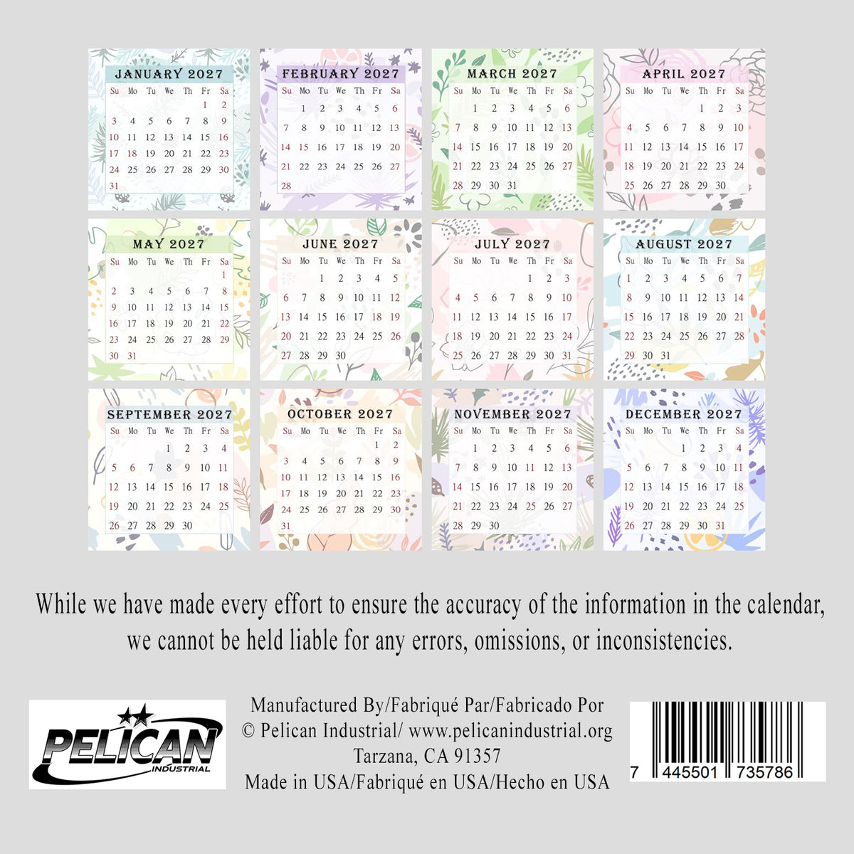 2027 CD-Style Desk Calendar 12 Months Calendar / Planner / Desk Calendar With CD Case Stand, Office Decor, Christmas Gifts (Edition #028)
