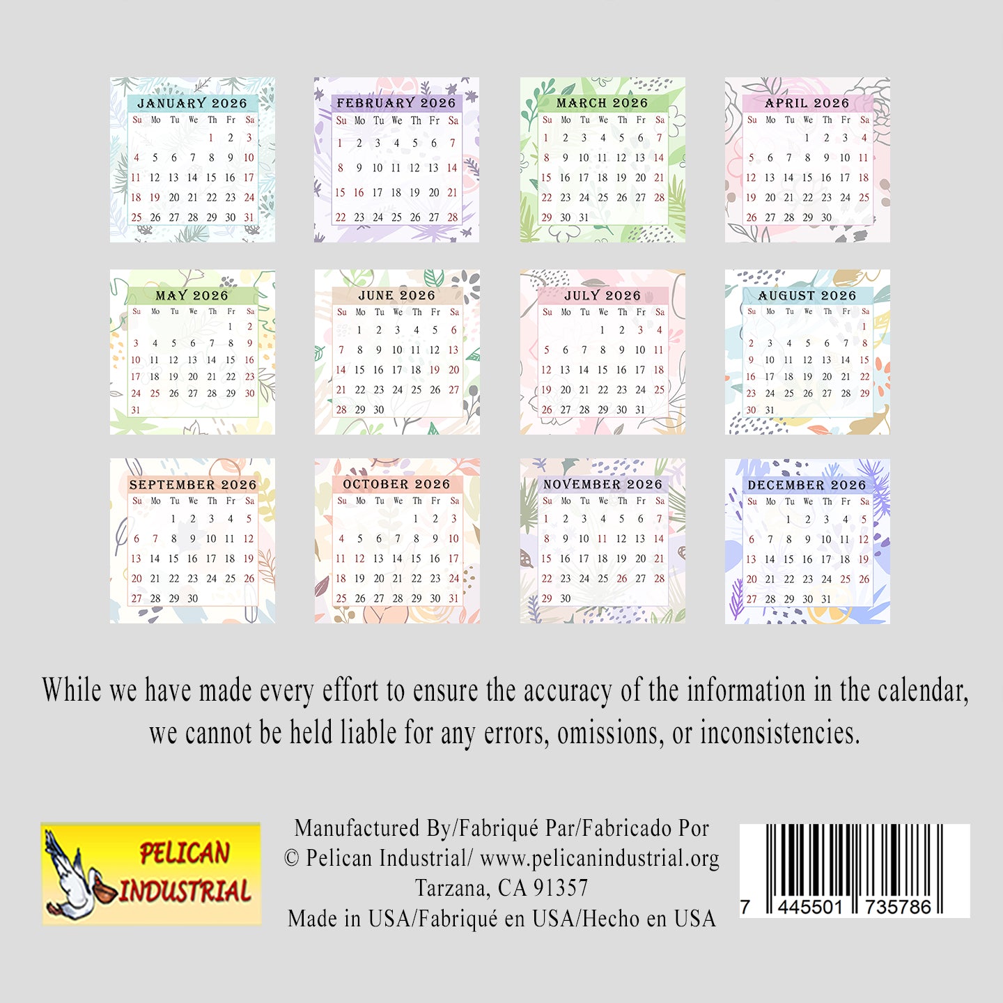 2026 CD-Style Desk Calendar 12 Months Calendar / Planner / Desk Calendar With CD Case Stand, Office Decor, Christmas Gifts (Edition #028)