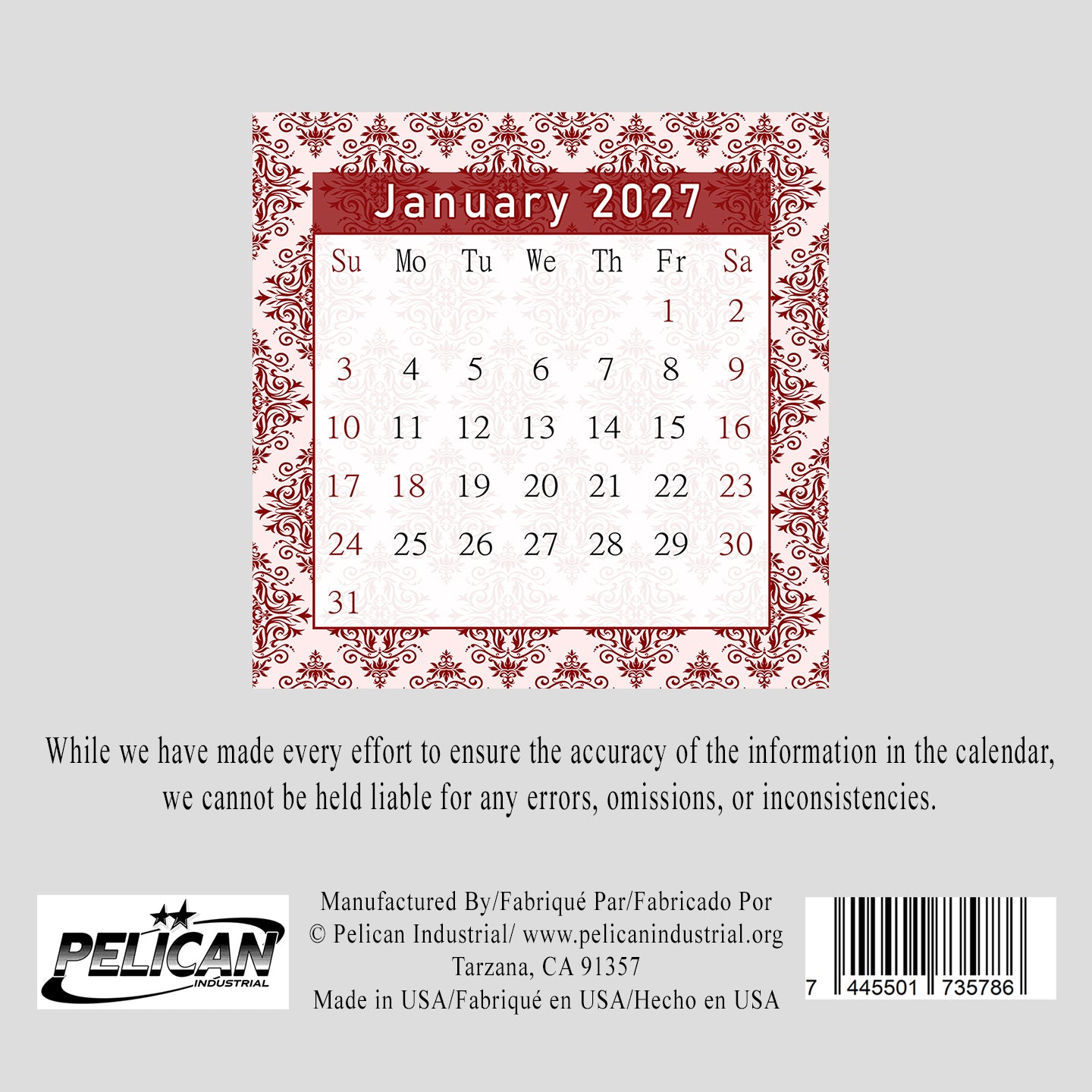 2027 CD-Style Desk Calendar 12 Months Calendar / Planner / Desk Calendar With CD Case Stand, Office Decor, Christmas Gifts (Edition #05)