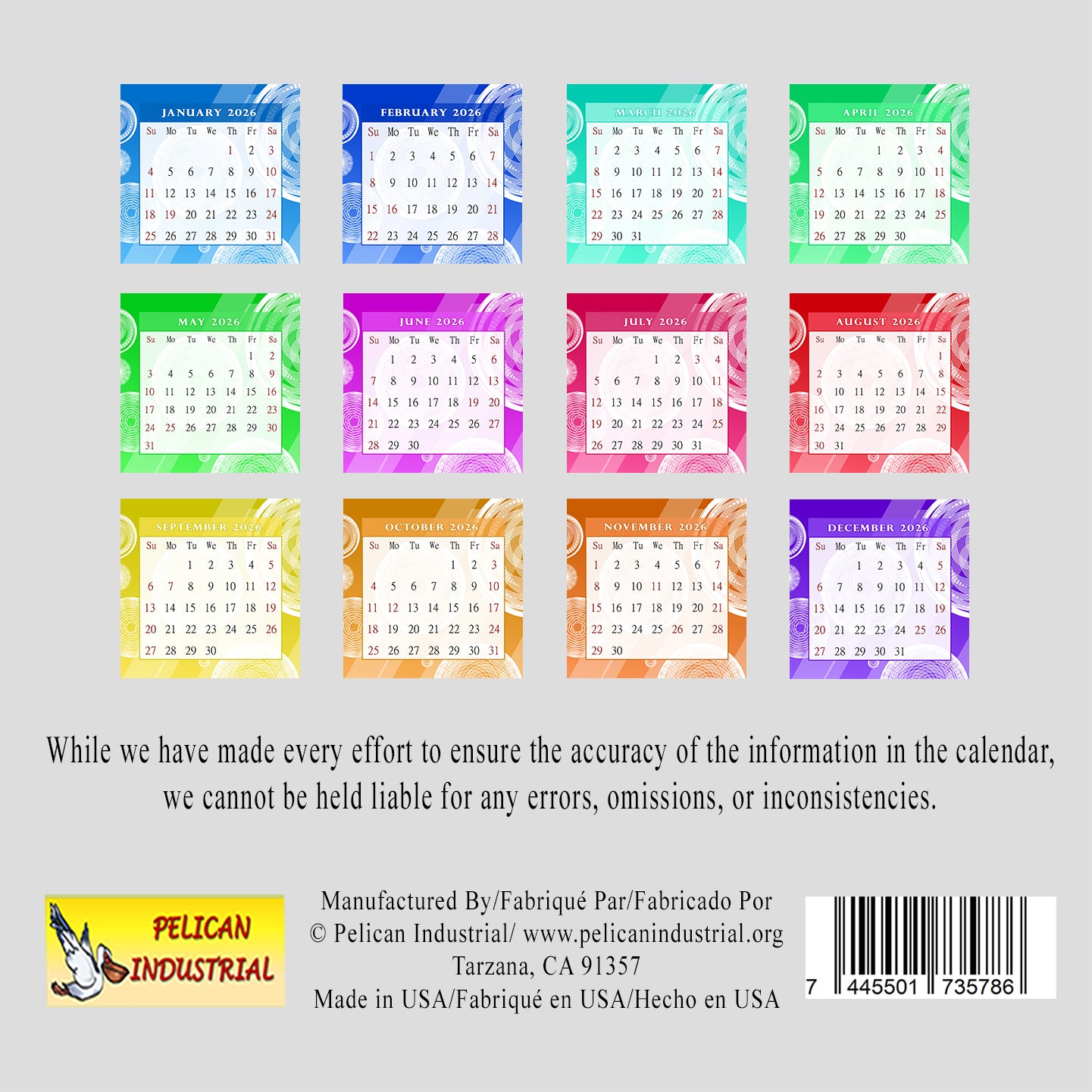 2026 CD-Style Desk Calendar 12 Months Calendar / Planner / Desk Calendar With CD Case Stand, Office Decor, Christmas Gifts (Edition #02)