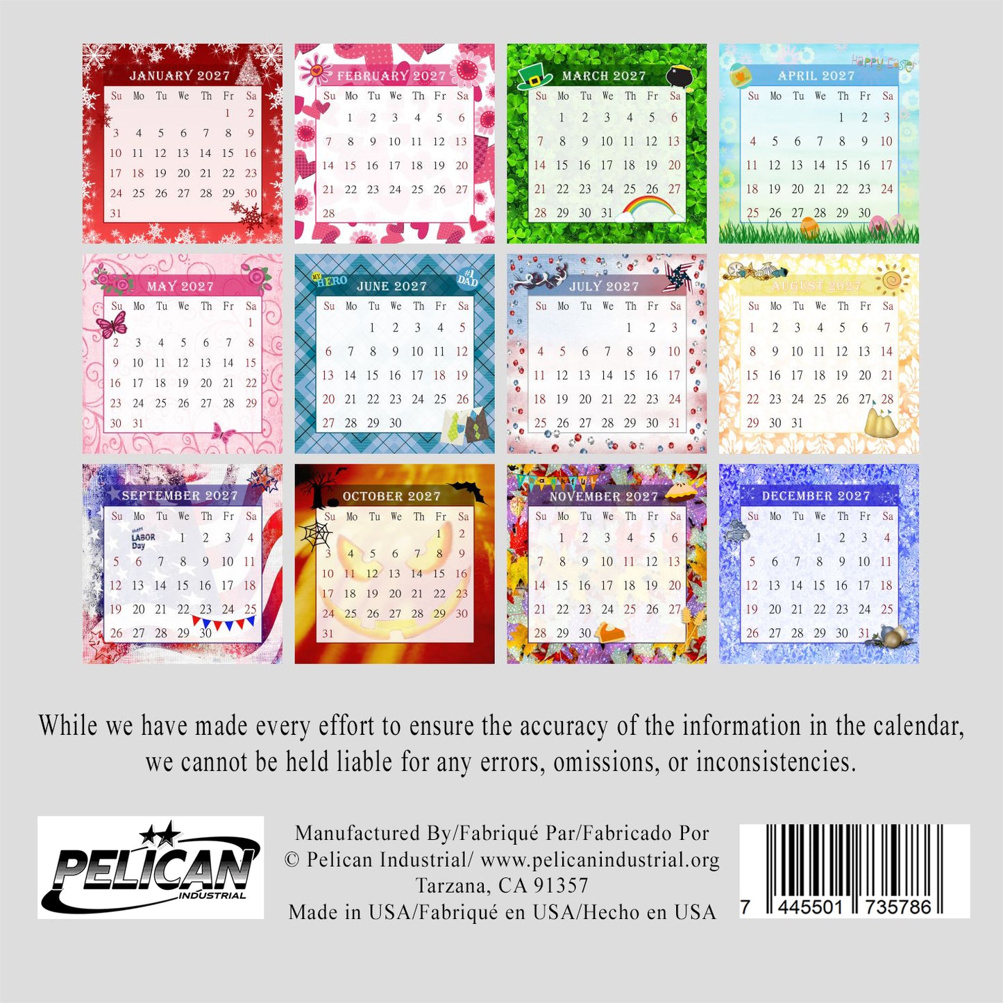 2027 CD-Style Desk Calendar 12 Months Calendar / Planner / Desk Calendar With CD Case Stand, Office Decor, Christmas Gifts (Edition #26)