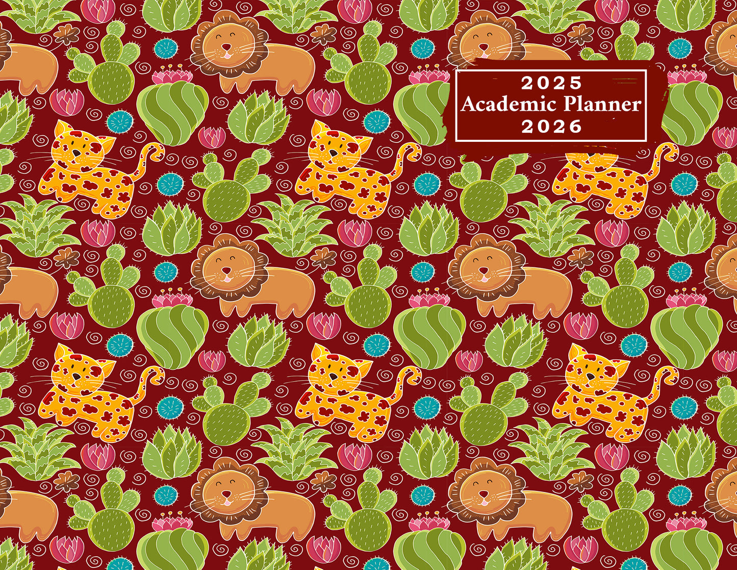 2025-2026 Student Academic Planner Calendar - School College Weekly Agenda #019
