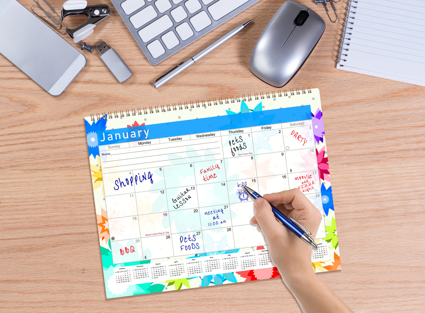2026 Monthly Desktop/Wall Calendar/Planner - Habit Tracker - (Edition #01)