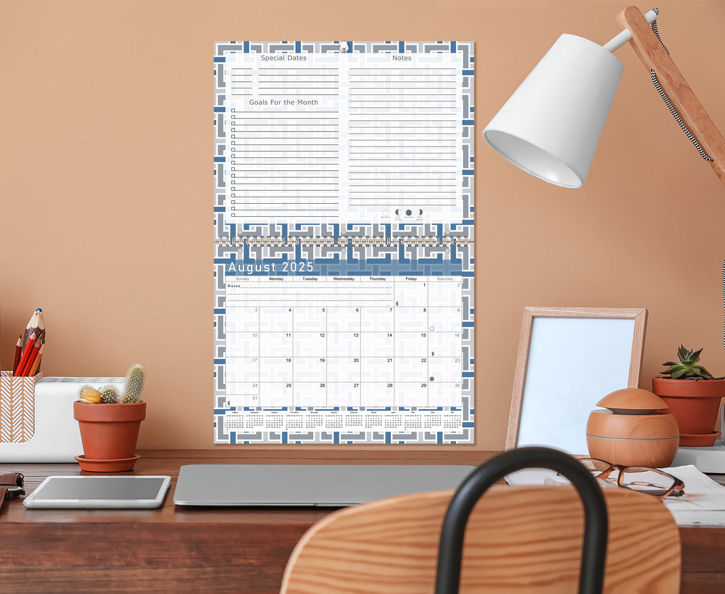 2025 - 2026 Academic Year 12 Months Student Calendar 3-Ring Binder (Edition #014)