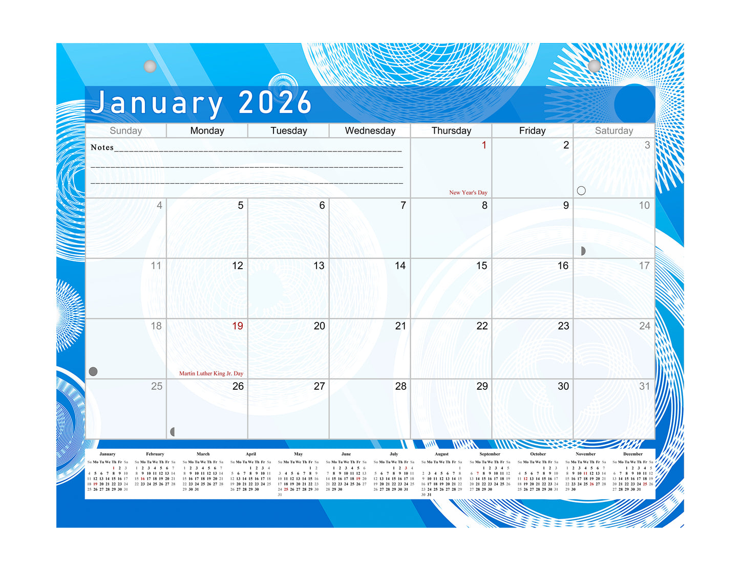 2025-2026 Magnetic/Desk Calendar - Desktop/Wall Calendar/Planner - (Edition #02)
