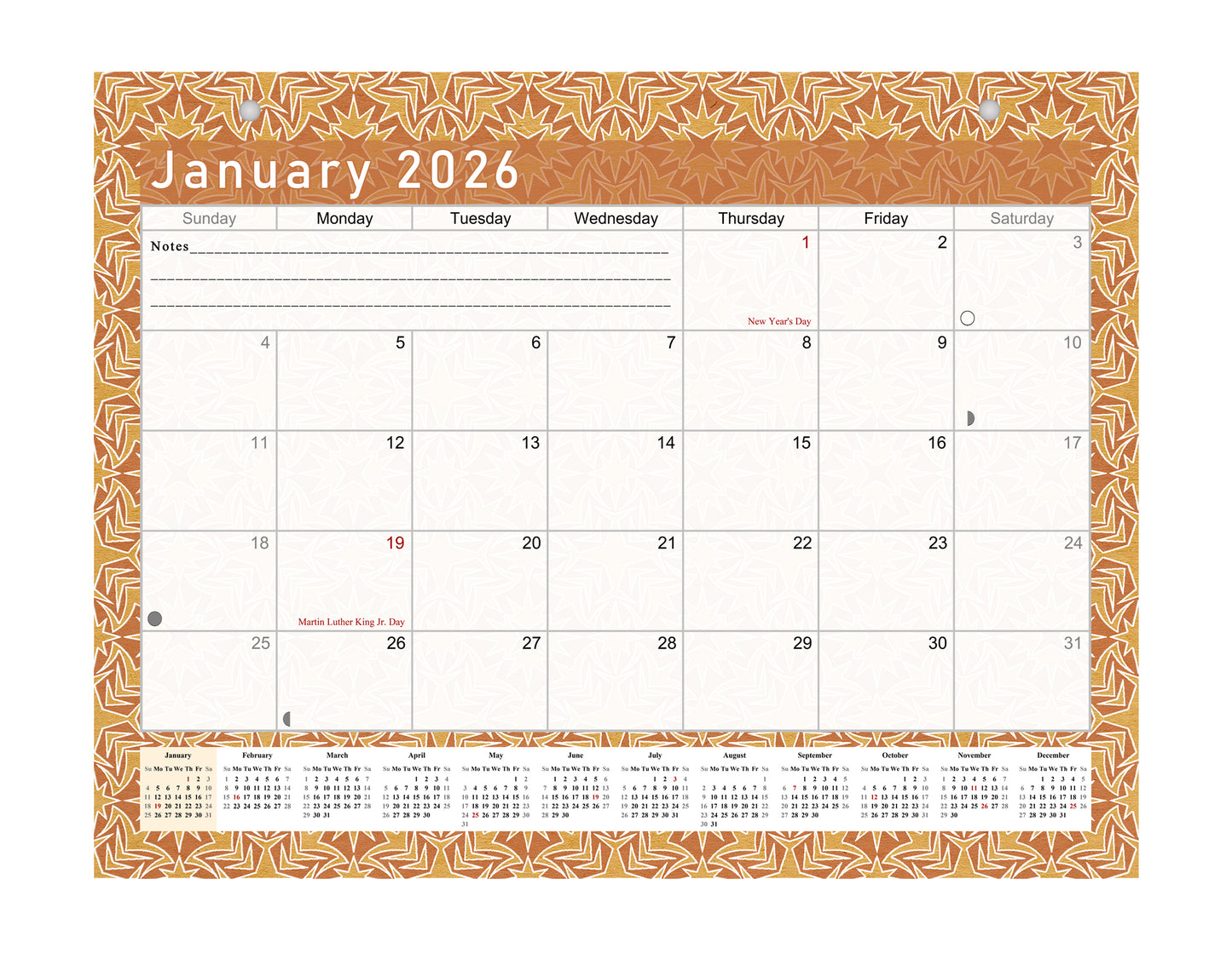 2025-2026 Magnetic/Desk Calendar - Desktop/Wall Calendar/Planner - (Edition #25)