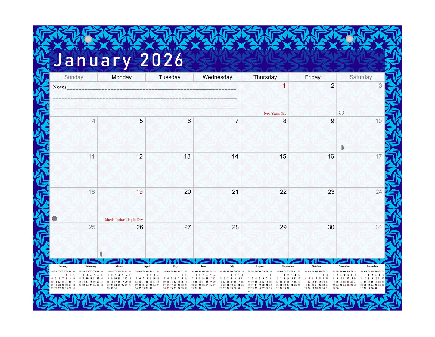 2025-2026 Magnetic/Desk Calendar - Desktop/Wall Calendar/Planner - (Edition #17)