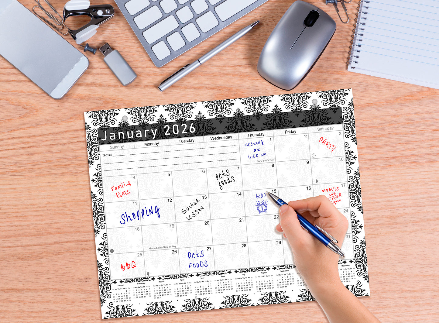 2026 Monthly Magnetic/Desk Calendar - 12 Months Desktop/Wall Calendar/Planner - (Edition #08)
