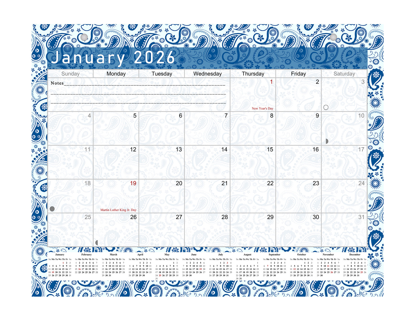 2026 Monthly Magnetic/Desk Calendar - 12 Months Desktop/Wall Calendar/Planner - (Edition #21)
