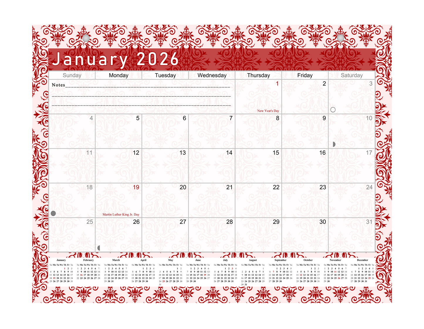 2025-2026 Magnetic/Desk Calendar - Desktop/Wall Calendar/Planner - (Edition #05)