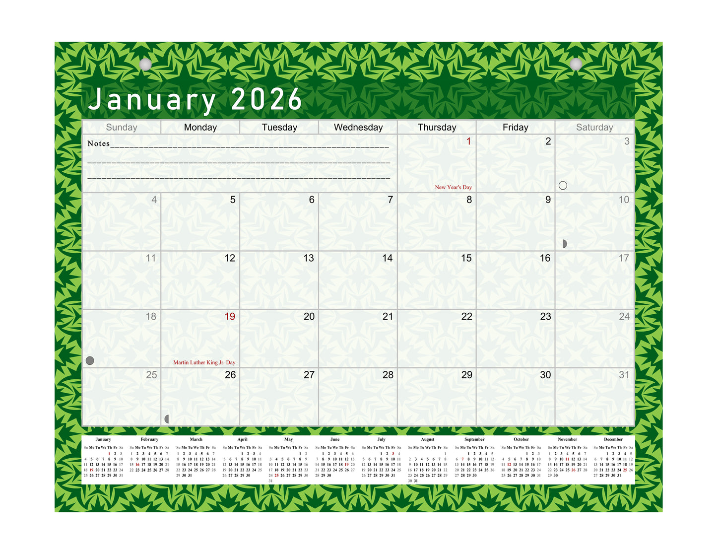 2025-2026 Magnetic/Desk Calendar - Desktop/Wall Calendar/Planner - (Edition #16)