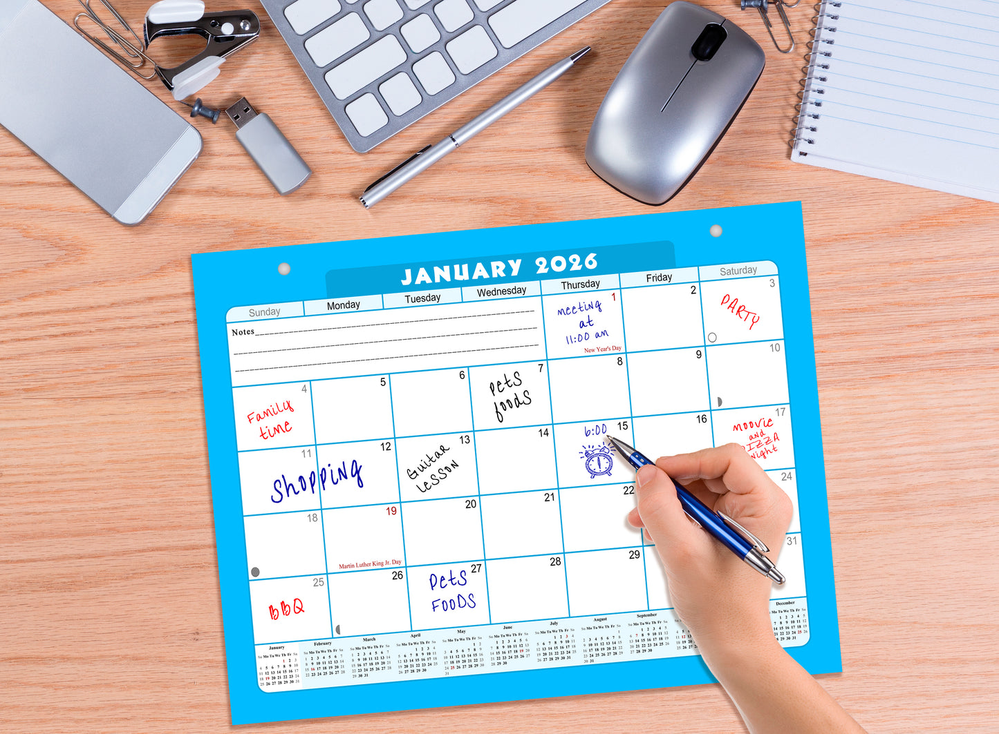 2026 Monthly Magnetic/Desk Calendar - 12 Months Desktop/Wall Calendar/Planner - (Edition #07)