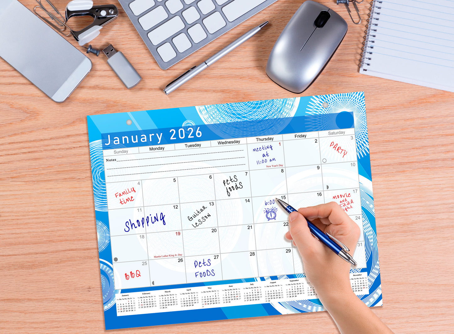 2026 Monthly Magnetic/Desk Calendar - 12 Months Desktop/Wall Calendar/Planner - (Edition #02)