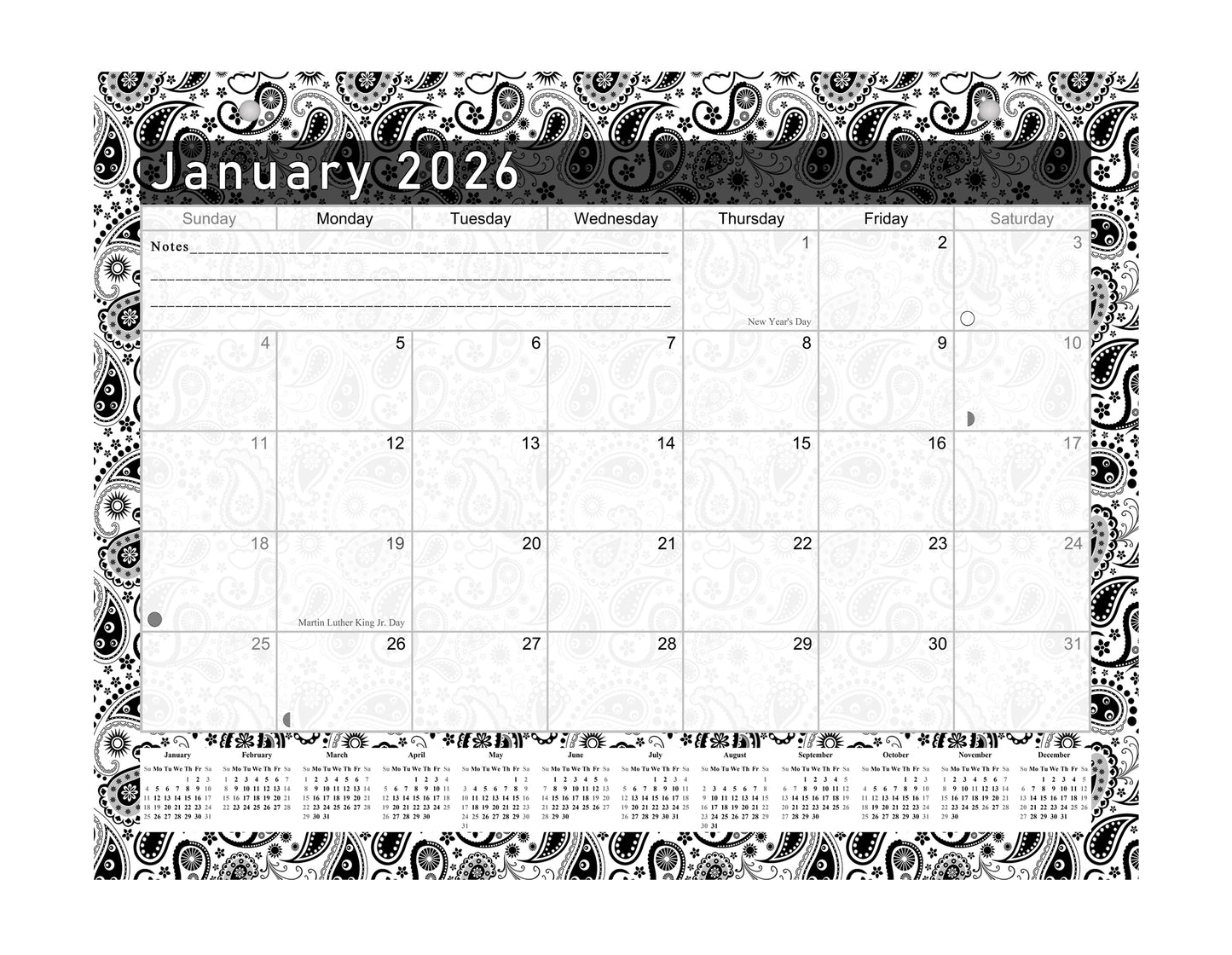 2025-2026 Magnetic/Desk Calendar - Desktop/Wall Calendar/Planner - (Edition #11)