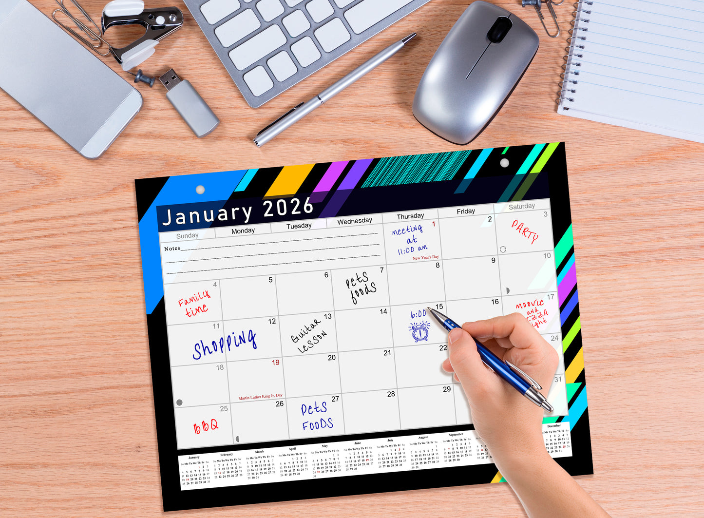 2025-2026 Magnetic/Desk Calendar - Desktop/Wall Calendar/Planner - (Edition #13)
