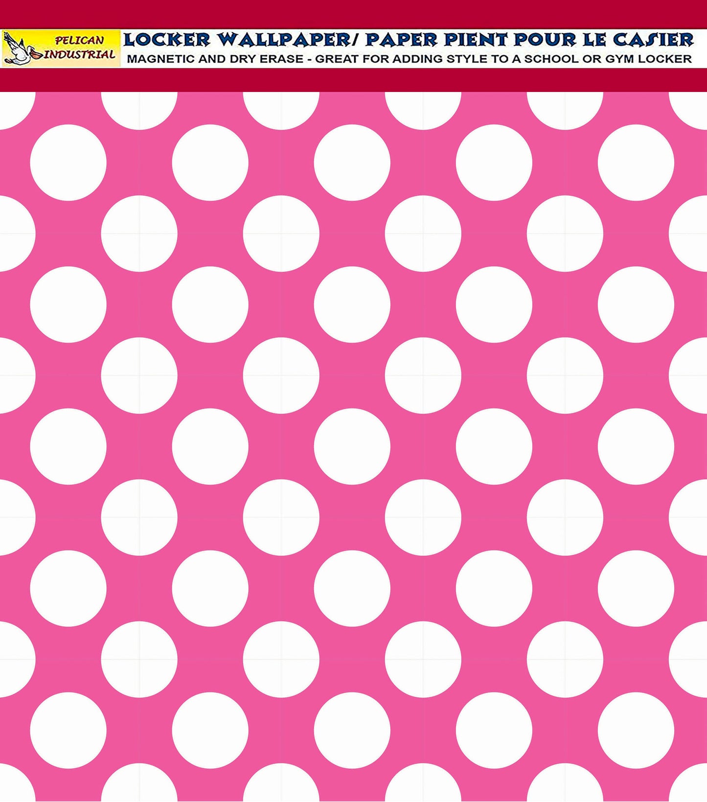 Magnetic Locker Wallpaper - Pack of 2 Rolls Polka Dot (vg 001)