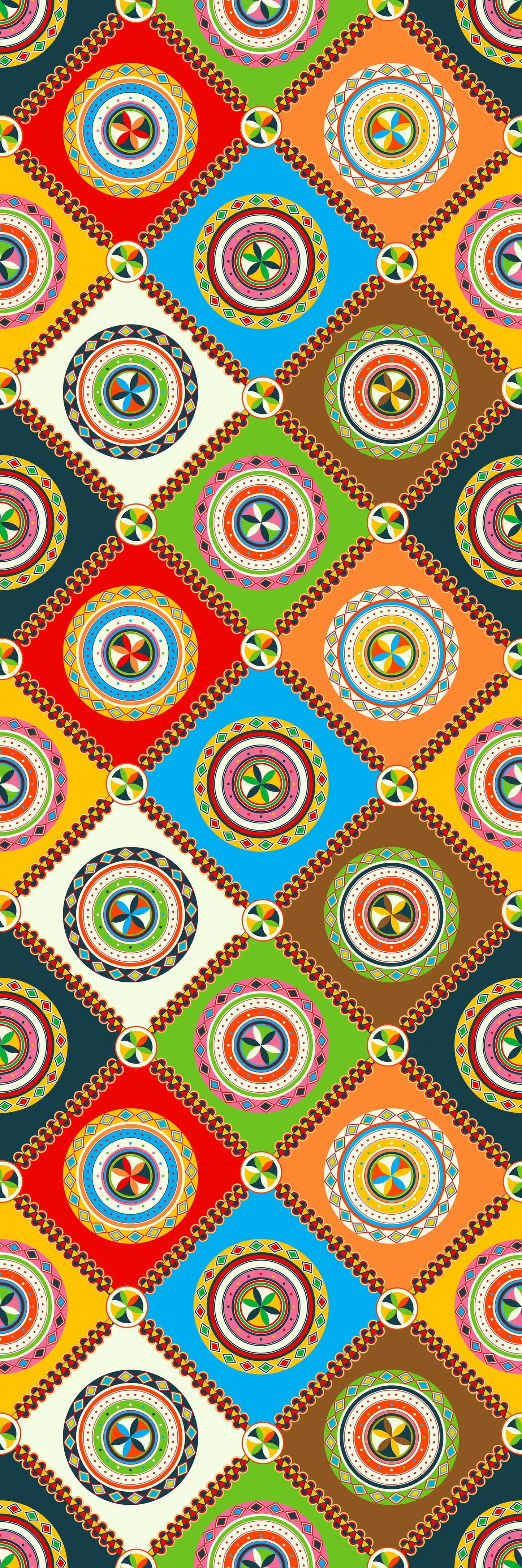 Magnetic Locker Wallpaper - Pack of 2 Rolls - (Geometric) (vg 019)