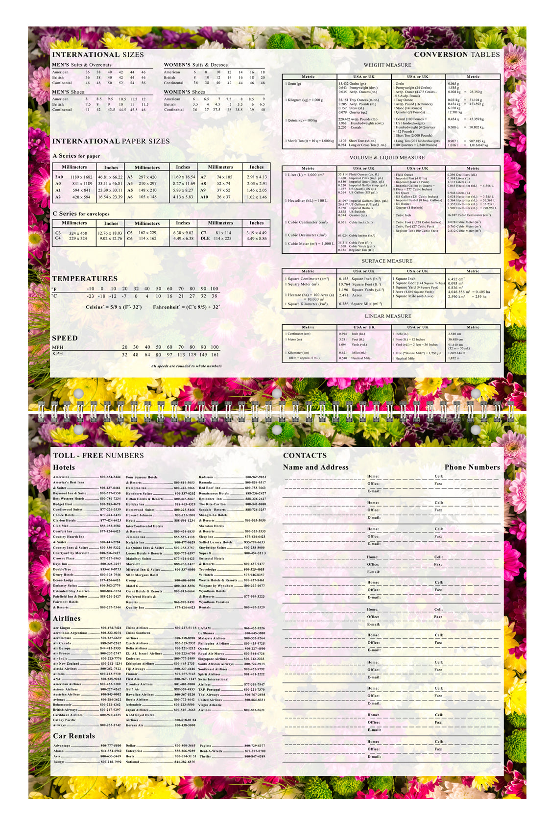 2025 - 2026 Academic Year 12 Months Student Calendar 3-Ring Binder (Edition #021)