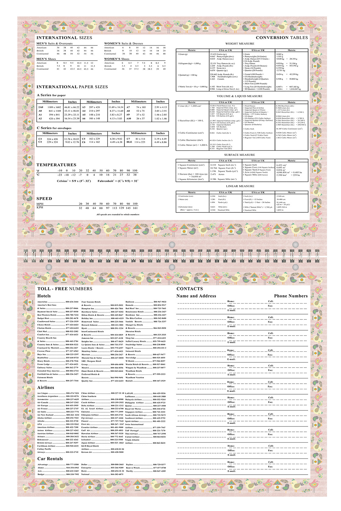 2025 - 2026 Academic Year 12 Months Student Calendar 3-Ring Binder (Edition #02)