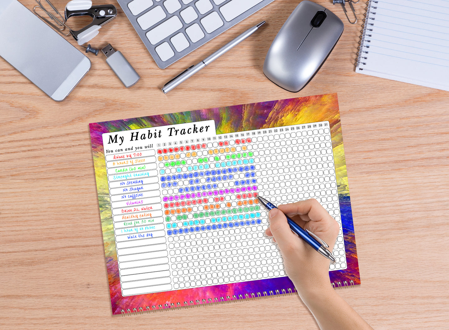2026 Monthly Desktop/Wall Calendar/Planner - Habit Tracker - (Edition #26)