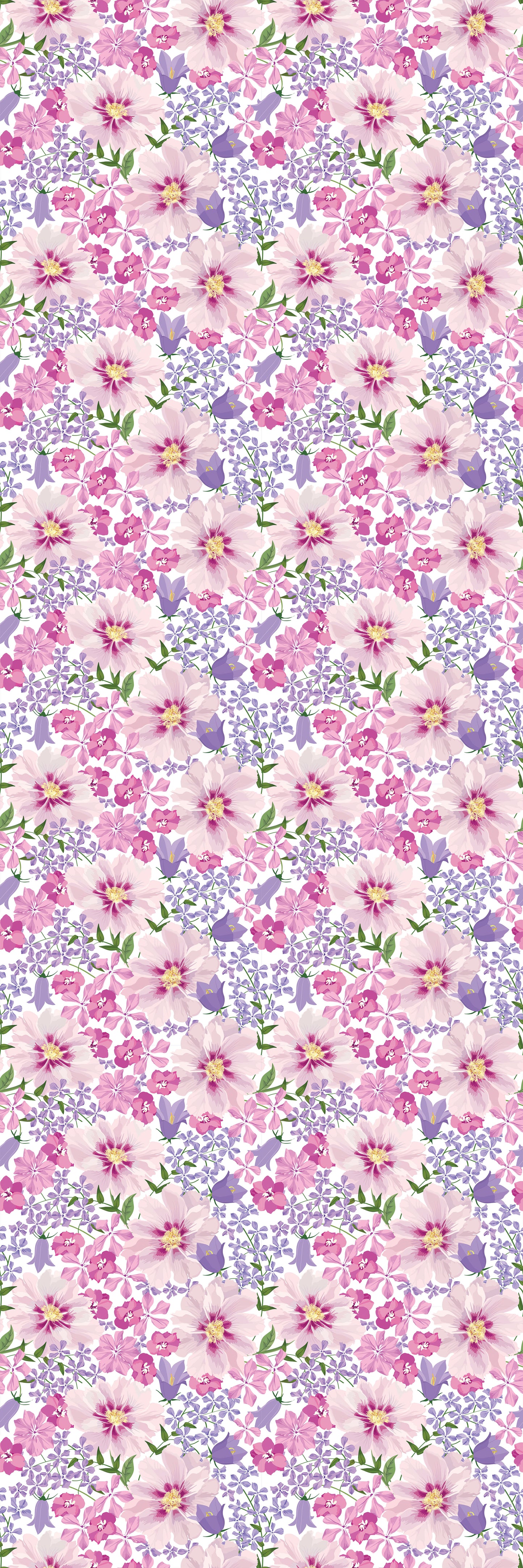 Magnetic Locker Wallpaper - Pack of 2 Rolls - (Flowers vg07)
