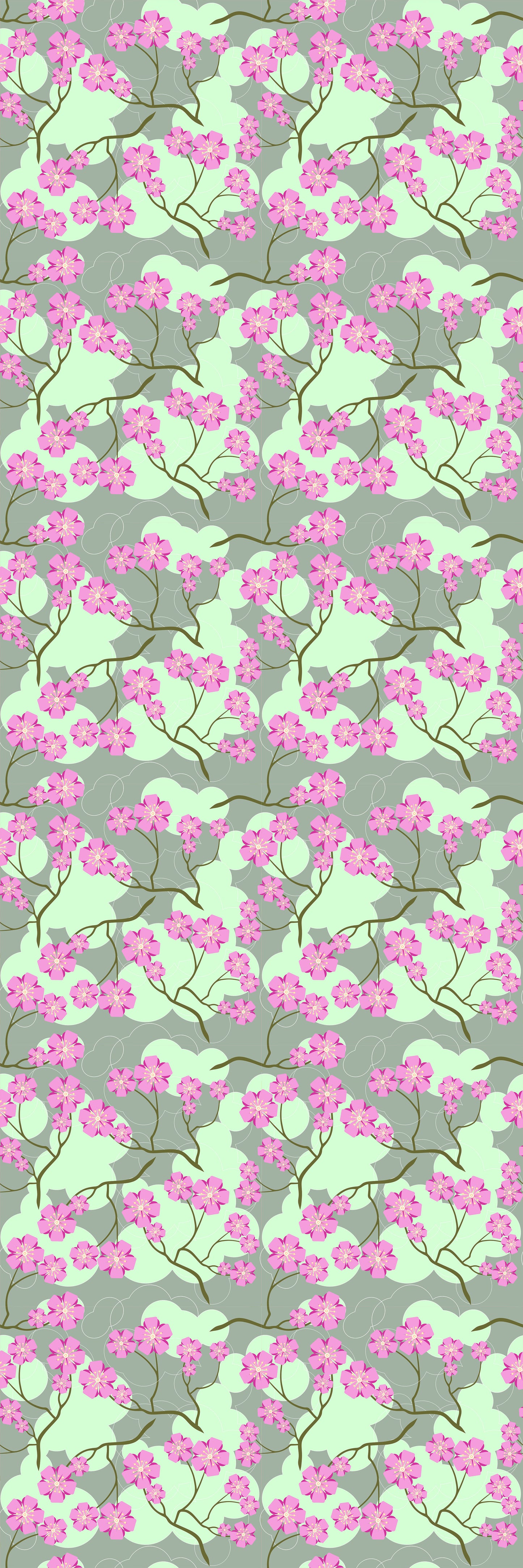 Magnetic Locker Wallpaper - Pack of 2 Rolls - (Flowers) (vg 031)