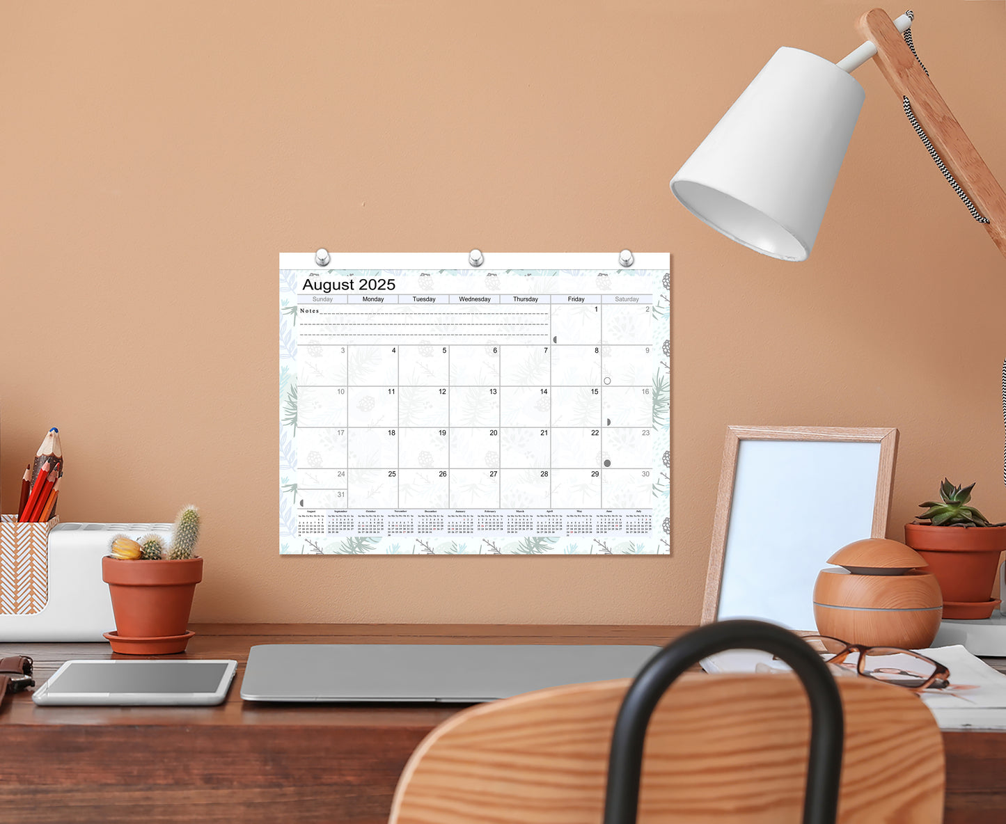 2025 - 2026 Academic Year 12 Months Student Calendar / College Planner for 3-Ring Binder, Desk or Wall -School Supplies - Made in USA - Edition v001)