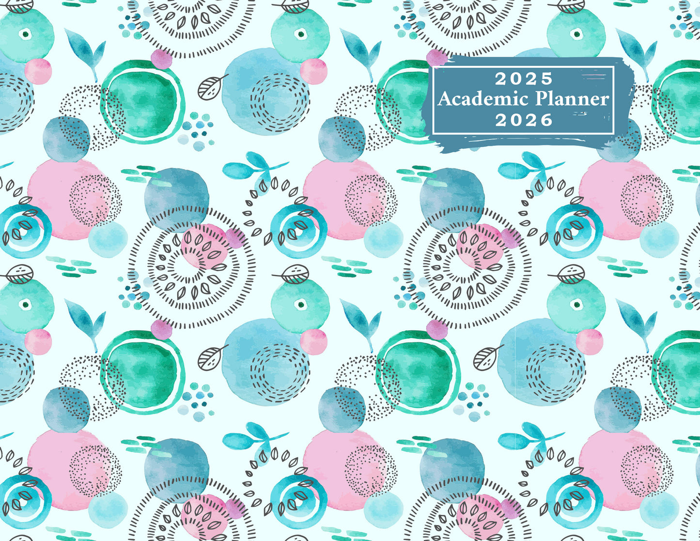 2025-2026 Student Academic Planner Calendar - School College Weekly Agenda #034