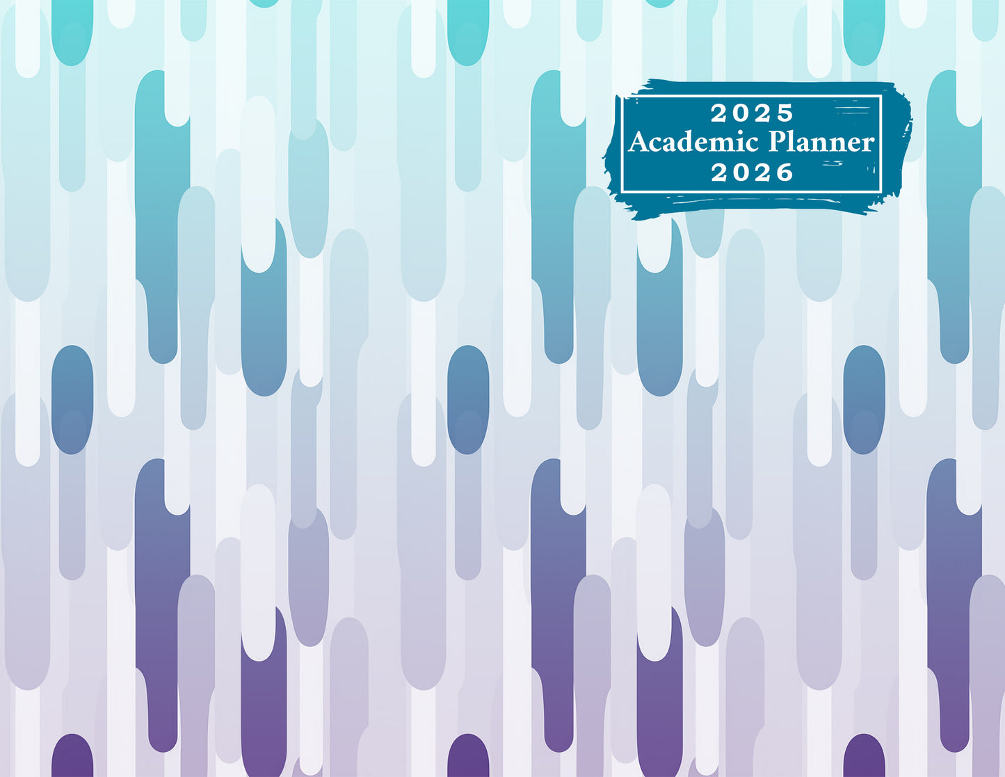 2025-2026 Student Academic Planner Calendar - School College Weekly Agenda #036