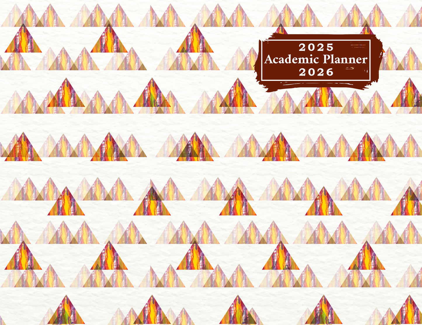 2025-2026 Student Academic Planner Calendar - School College Weekly Agenda #037