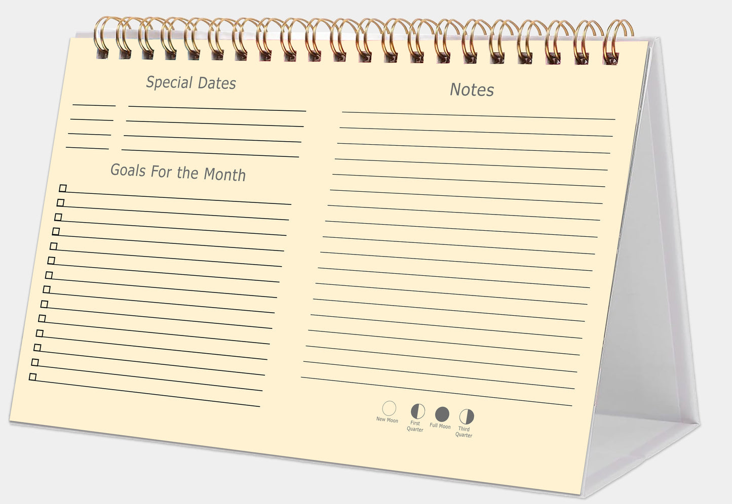 2026-12 Months Desk Calendar Desktop Planner with To-Do List (Ukioy-e Birds)