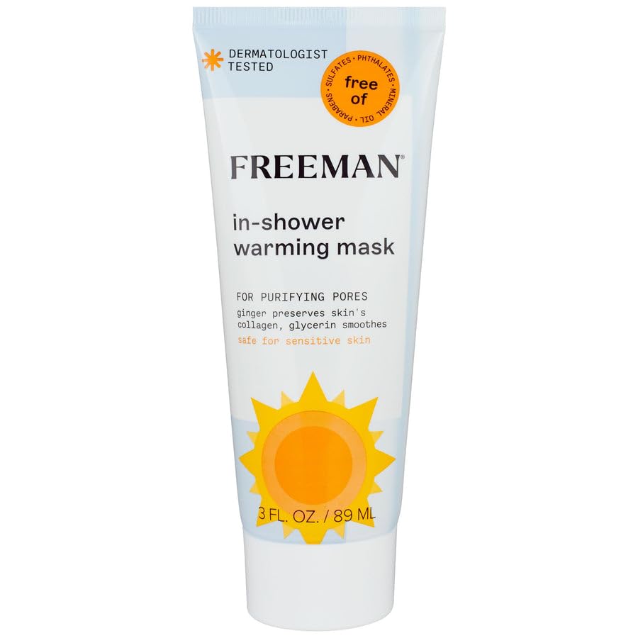 FREEMAN, Ginger Extract In Shower Warming Facial Mask, 3 Fl Oz