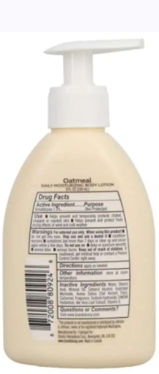 Kissable Oatmeal Daily Moisturizing Body Lotion Nourishes Dry Skin (Set of 2)
