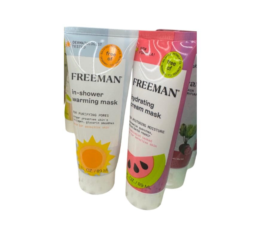 Face Mask Set, Warming In-Shower Mask and Hydrating Cream Mask, 3 fl. oz., For Sensitive Skin. 2 pack
