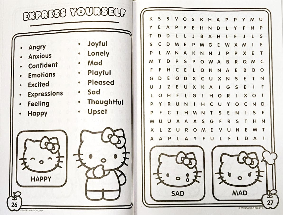 Hello Kitty Jumbo Word Search Puzzle Book 80pgs
