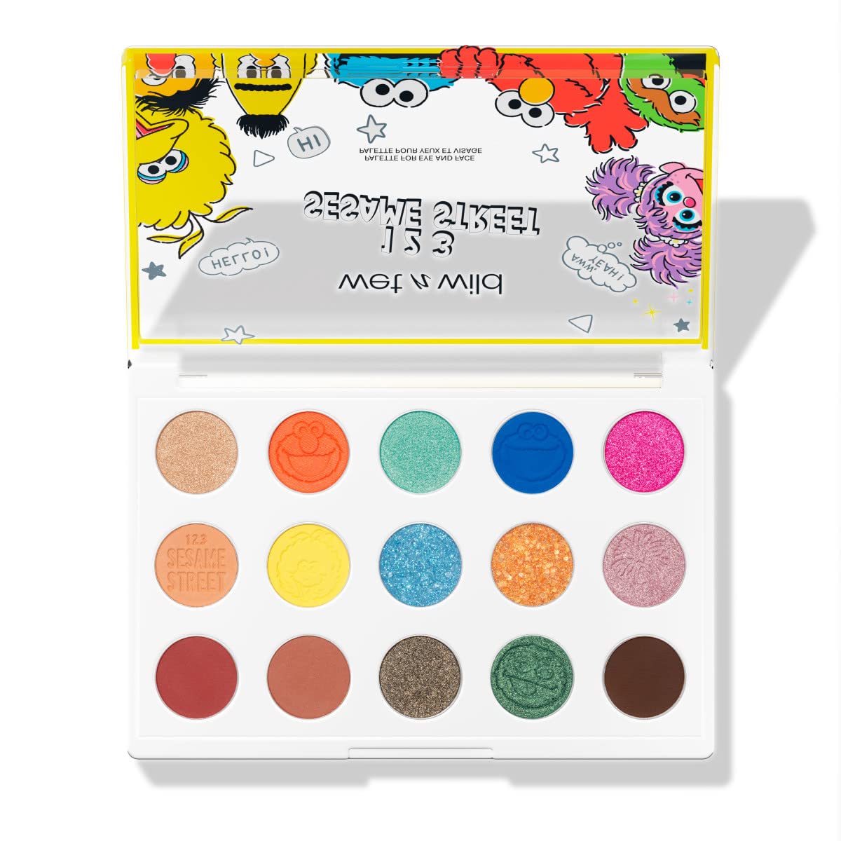 wet n wild x Sesame Street, Me Want Cookie Hand Mirror & Eye & Face Palette Set