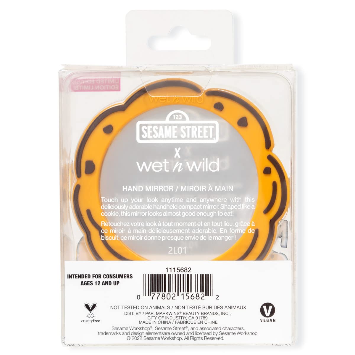 wet n wild x Sesame Street, Me Want Cookie Hand Mirror & Eye & Face Palette Set