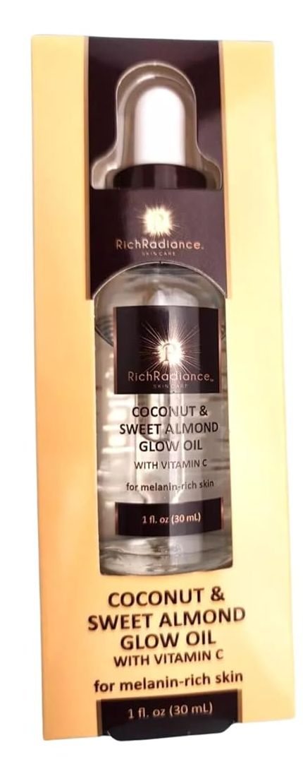 Rich Radiance Skin Care Coconut & Sweet Almond Face Glow Oil With Vitamin C