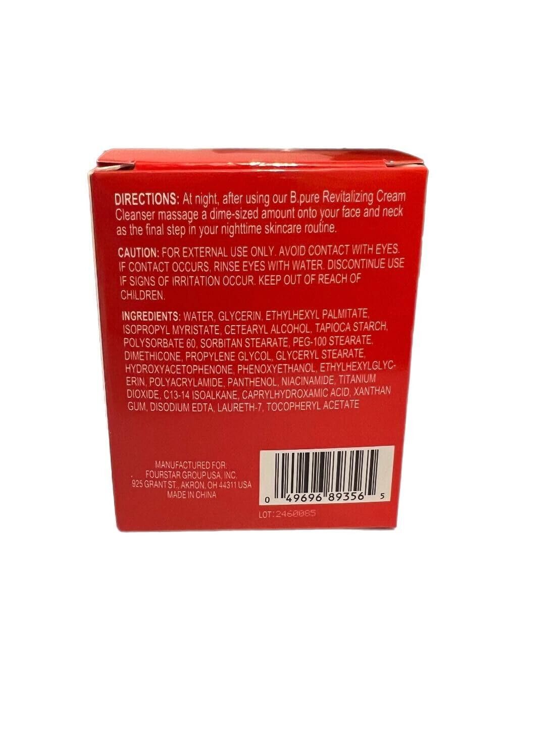 b-pure Revitalizing Hydrating Night Cream 1.36 oz