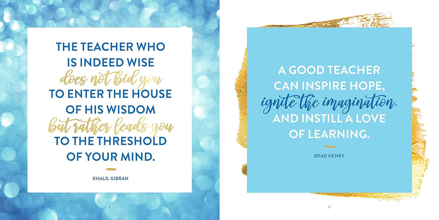 Thank You For Teaching Hardcover Book