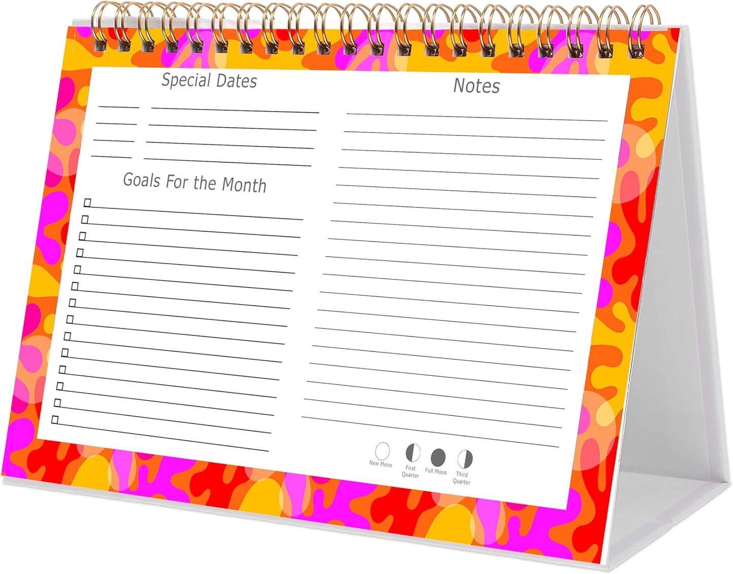 2026-12 Months Desk Calendar Desktop Planner with To-Do List & Notes 03