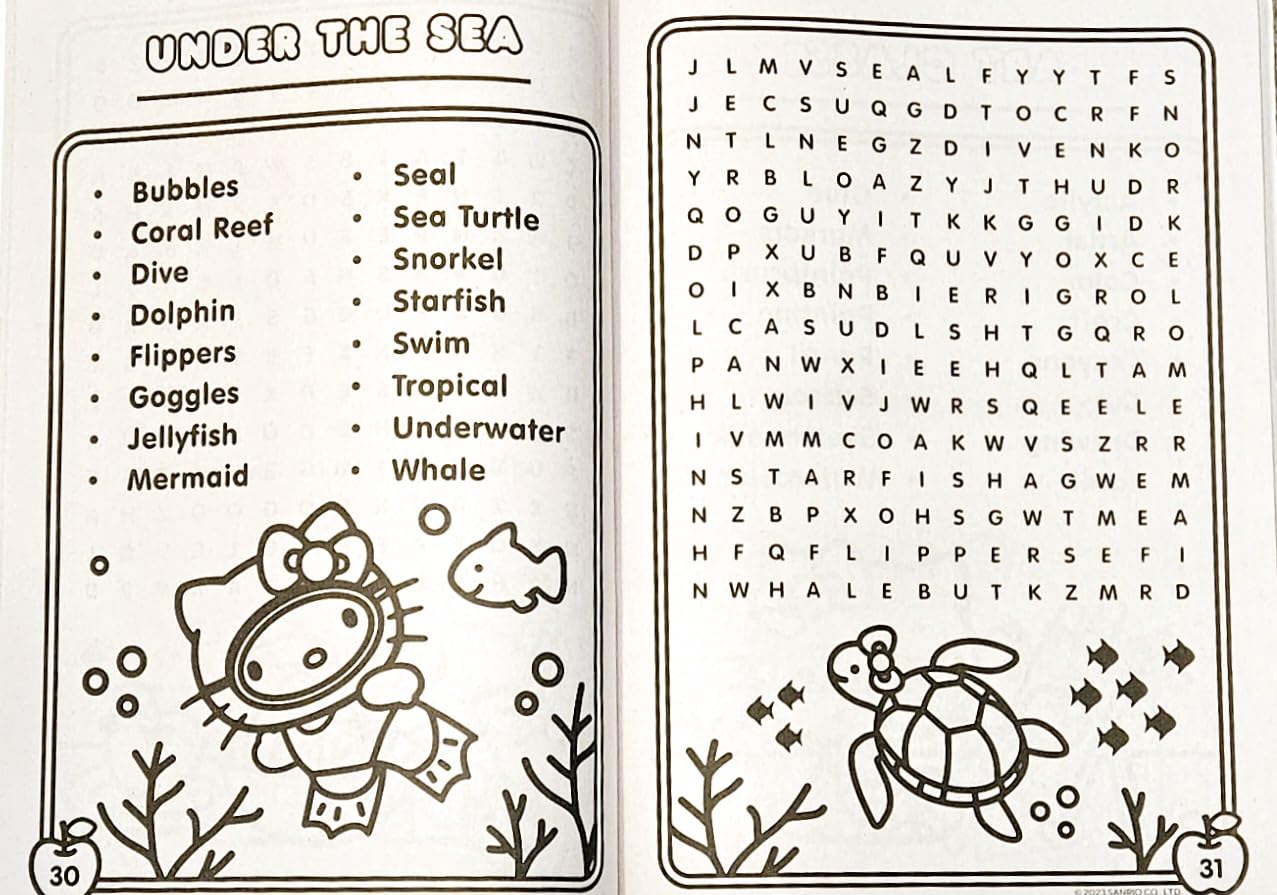 Hello Kitty Jumbo Word Search Puzzle Book 80pgs