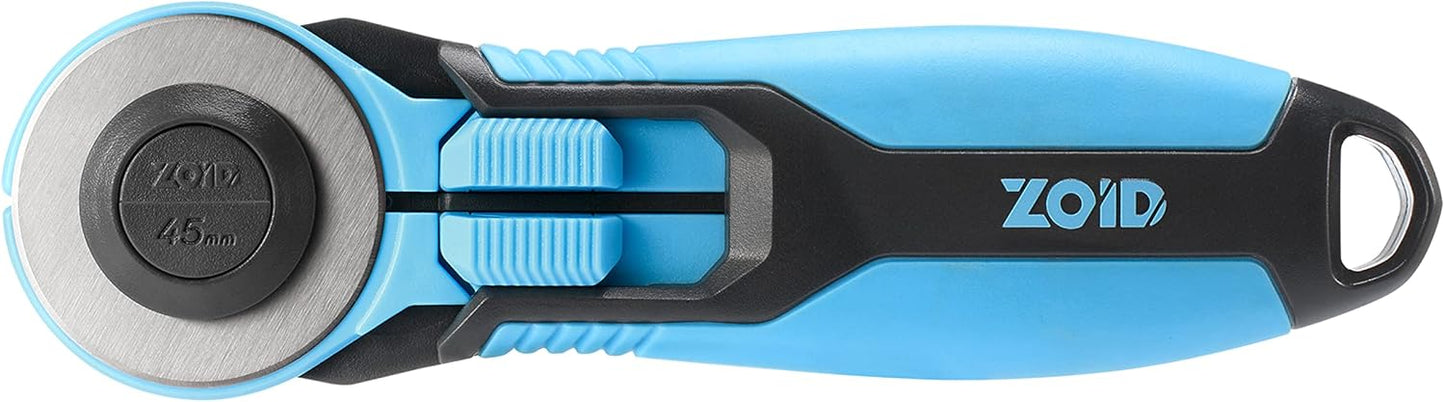 Zoid 45mm Rotary Cutter with Grip, Fabric Cutter Wheel, Rotary Cutter Blade