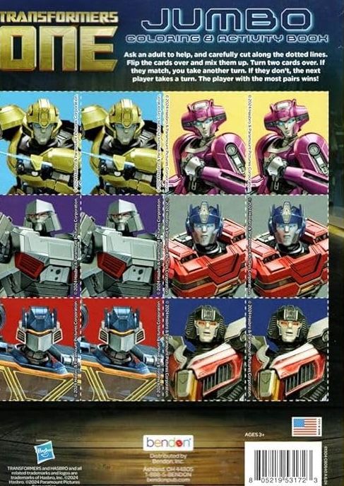 Transformers - Jumbo Coloring & Activity Book