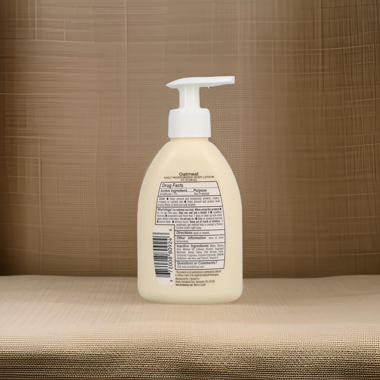 Kissable Oatmeal daily moisturizing Body Lotion Nourishes Dry Skin Fragrance-free 8 Fl oz