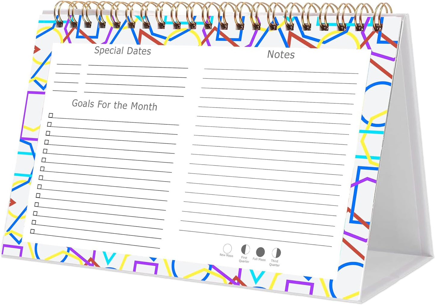 2026-12 Months Desk Calendar Desktop Planner with To-Do List & Notes 011