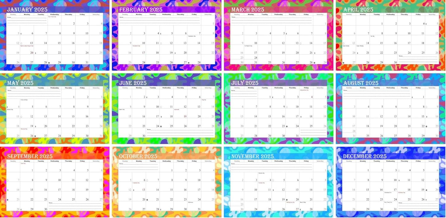 2025-2026 18 Months Standing Flip Desk Calendar Desktop Planner with To-Do List & Notes 03