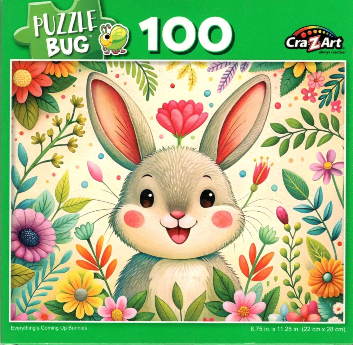 Everything`s Coming Up Bunnies - 100 Piece Jigsaw Puzzle