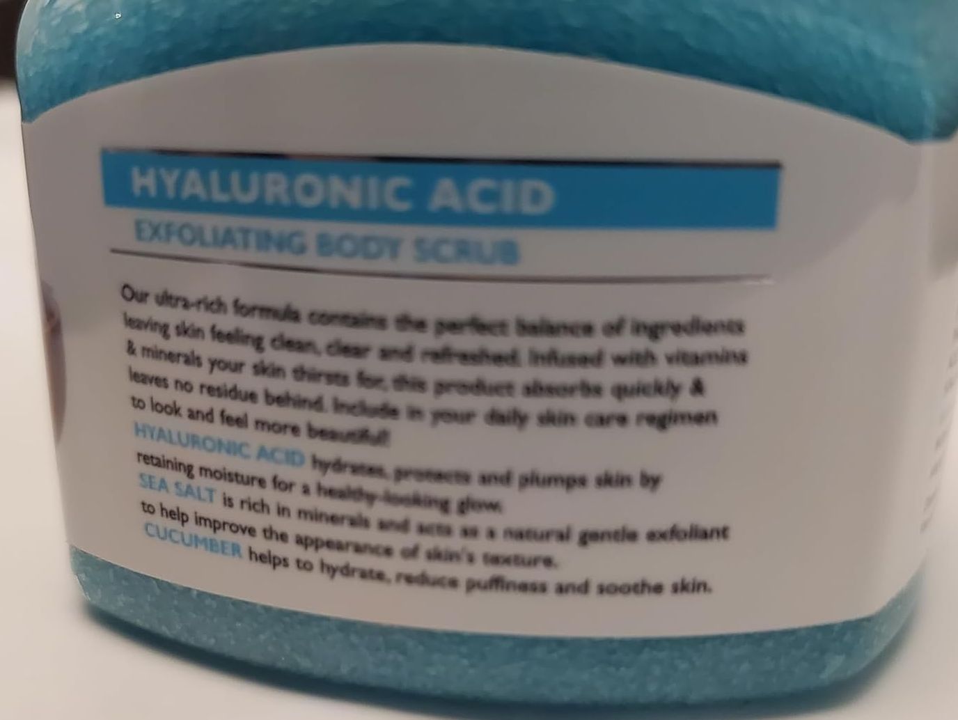 Global Beauty Care Hyaluronic Acid Exfoliating Body Scrub, 6 Ounce Set of 2 Pack